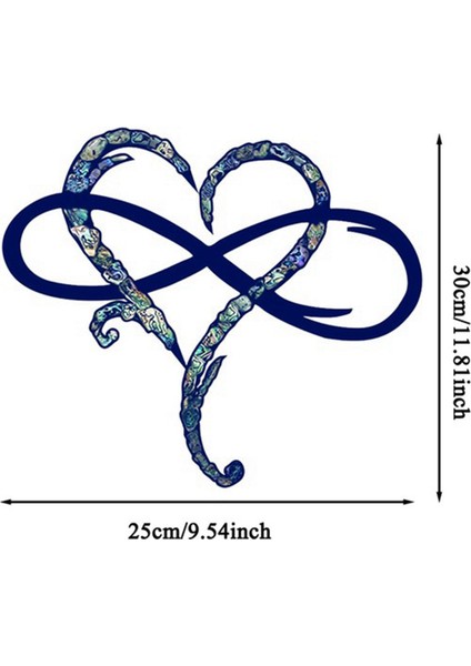 2x Metal Duvar Dekorasyonu Benzersiz Tasarım-Duvar Sanatı Odası Dekorasyon Ebedi Aşk Sonsuz Kalp Demir Sanat Iç Dekor-S (Yurt Dışından) fırsatları