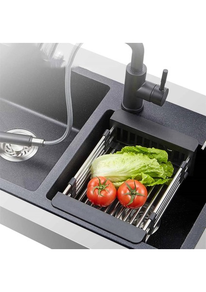 4x Ayarlanabilir Paslanmaz Çelik Lavabo Bulaşıklık Bulaşık Tutucu Mutfak Lavabo Depolama Rafı Bulaşık Drenaj Rafı-A 26 x 21,5 x 8 cm (Yurt Dışından) modelleri