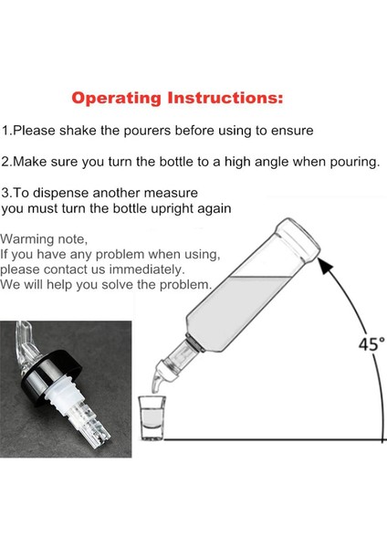 8 Adet 1 Oz Otomatik Ölçülen Şişe Dökücü - Ruh Ölçüsü Dökücü Içecekler Şarap Kokteyl Dağıtıcı Ev Bar Araçları (Yurt Dışından) fiyatları