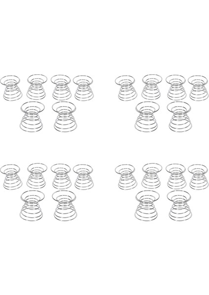 24 Parça Hava Tesisi Standı Airplant Konteyner Tillandsia Tutucu Paslanmaz Çelik Fabrikası Vitrinler Hava Üssü (Yurt Dışından)