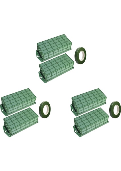 Çiçek Aranjmanları Için 6'lı Paket Çiçek Köpük Kafesi Çiçekçi Köpük Için Kuru ve Islak Çiçek Köpük (Yurt Dışından)