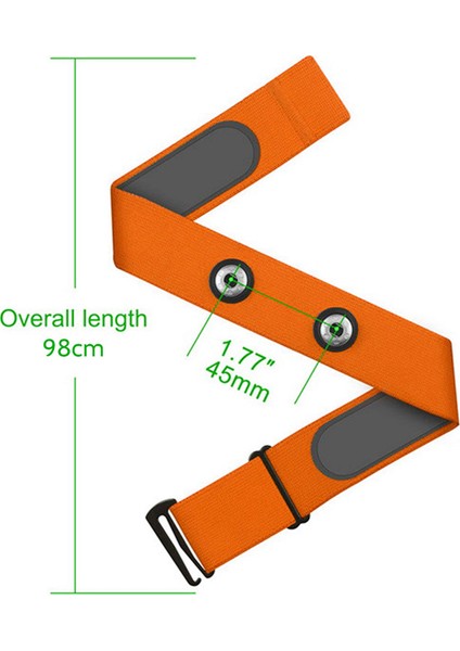 2x Kalp Hızı Göğüs Kemeri Spor Monitörü Için Ayarlanabilir Elastik Kayış Kalp Hızı Kemeri (Yurt Dışından) fırsatları