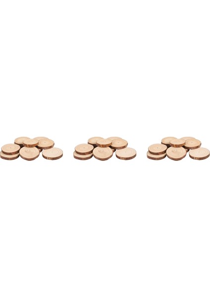 30PCS Doğal Ağaç Yuvarlak Ahşap Kütük Dilim Düğün Centerpiece Bark Masa Dekoru Için (Yurt Dışından)