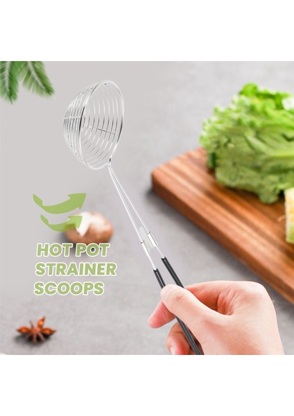 12X Tencere Süzgeç Kepçe Paslanmaz Çelik Tencere Süzgeç Kaşık Örgü Skimmer Kaşık Asya Süzgeç Kepçe Saplı (Yurt Dışından) fiyatları