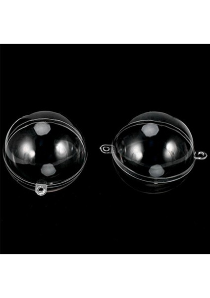 60 Adet Plastik Içi Boş Top Noel Içi Boş Top Dekorasyon Topu Pencere Şeffaf Top Şeker Paketleme Kutusu (Yurt Dışından)