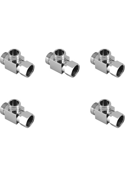 5x Pirinç 3 Yollu Su Yönlendirici Adaptörü Hızlı Kurulum Banyo Duş Bide Açısı Yedek Vana Konnektörü (Yurt Dışından) fiyatları