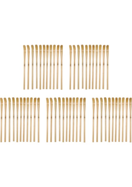 50 Adet Retro Doğal Bambu Matcha Kepçe Çay Araçları Tozu Matcha Kaşık Japon Çay Töreni Araçları Matcha Çay Ölçüsü (Yurt Dışından)