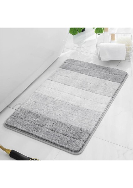 3x Banyo Dışı Halı - Banyo Için Çabuk Kuruyan Mikrofiber Duş Matı - Duş Için Emici Banyo Paspası ve Yer Halısı-A (Yurt Dışından)