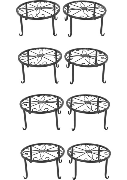 12 Inç Ağır Saksı Bitki Standı, 8'li Set, Sanat Saksı Trivet, Katı Demir Tencere Tutacağı, Dekoratif Bahçe Saksı Tutacağı (Yurt Dışından)