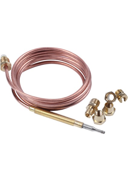 5x 1500MM Gaz Sobası Evrensel Termokupl Kiti M6X0.75 Taşma Somunlu (Beş) Yedek Termokupl (Yurt Dışından) modelleri