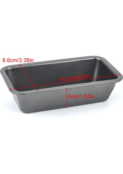 4 Adet Ekmek Tavaları Pişirme Için Yapışmaz Karbon Çelik Somun Tava Tepsisi Tost Kalıp Kek Somun Pasta Tost Kutusu Fırın Tepsisi Bakeware (Yurt Dışından)
