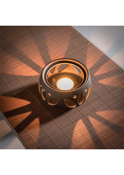 2x Seramik Mum Isıtma Tabanı, Yalıtım Çay Töreni Tabanı Isıtıcı Demlik Şarap Demlik Tutucu Aromaterapi Fırın Tarzı (Yurt Dışından) modelleri