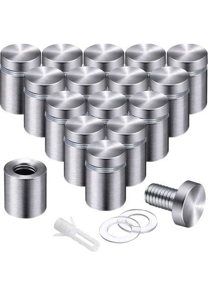 100 Paket Reklam Vidaları Standoff Mounts Cam Sanat Eserleri ve Tabela Gösterimleri Için Cam Akrilik Çivi (3/4 x 1 Inç) (Yurt Dışından) fiyatları
