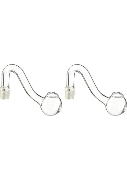 20 Paket Kavisli Şekil Şeffaf Cam Malzemeleri Cam Bağlantı Adaptörü (10MM) (Yurt Dışından)