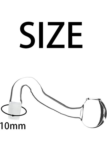 20 Paket Kavisli Şekil Şeffaf Cam Malzemeleri Cam Bağlantı Adaptörü (10MM) (Yurt Dışından) modelleri