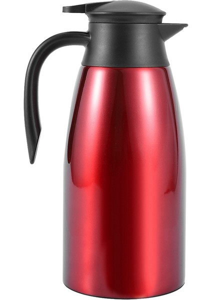2x Kırmızı 304 Paslanmaz Çelik 2l Termal Şişe Vakum Yalıtımlı Su Kabı Kahve Çay Süt Sürahisi Termal Sürahi Ev Için (Yurt Dışından) fırsatları