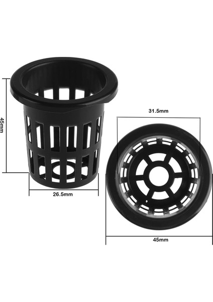 600 Paket 1.77 Inç Net Bardaklar Oluklu Örgü Geniş Dudak Filtre Tesisi Net Pot Kova Sepeti Hidroponik Aquaponics Orkide (Yurt Dışından)