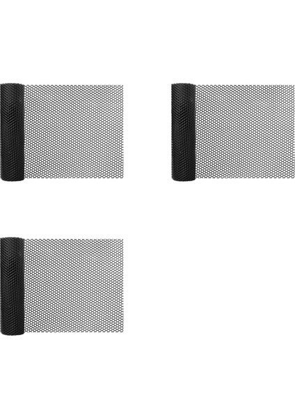 3x 15.7 Inç x 10FT Plastik Tavuk Çit Örgüsü, Bahçecilik Için Altıgen Çit Teli, Kümes Hayvanları, Tavuk Tel Çerçeve Siyah (Yurt Dışından)