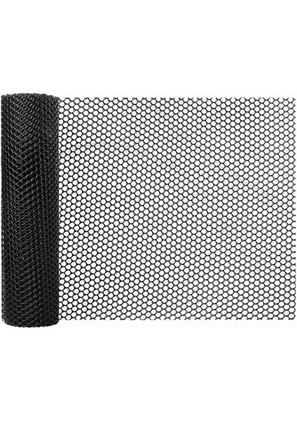 3x 15.7 Inç x 10FT Plastik Tavuk Çit Örgüsü, Bahçecilik Için Altıgen Çit Teli, Kümes Hayvanları, Tavuk Tel Çerçeve Siyah (Yurt Dışından)