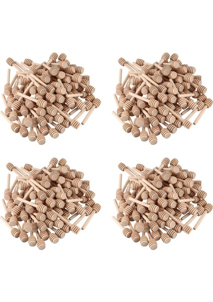 400 Paket Mini 3 Inç Ahşap Bal Kepçe Çubukları, Bal Kavanozu Dağıtma Bal Için Sunucu, Düğün Partisi Şekerleri (Yurt Dışından)