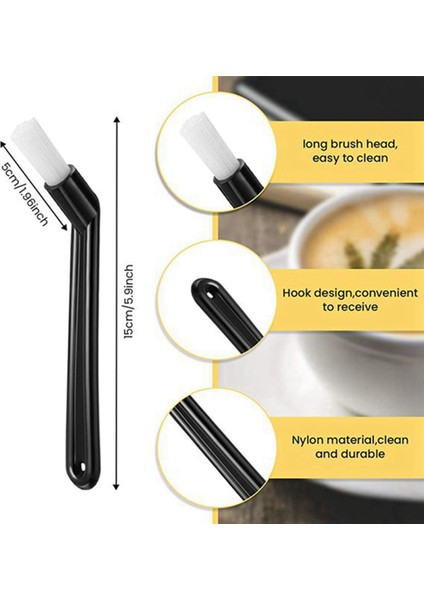 2x Kahve Öğütücü Fırça Kahve Makinesi Grubu Kafa Temizleme Fırçası Tam Otomatik Kahve Makinesi Espresso Makinesi Için (Yurt Dışından)
