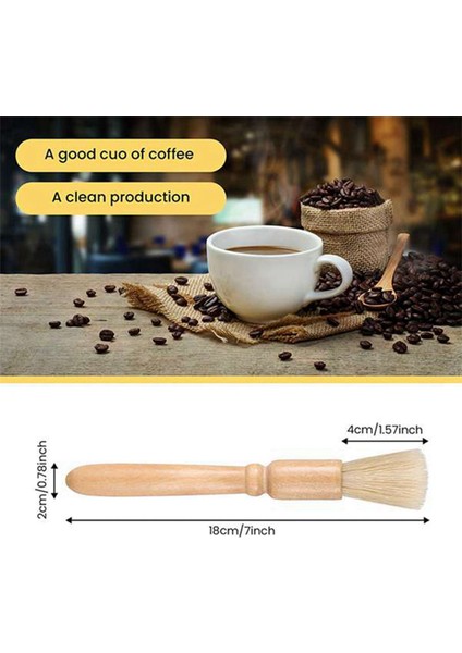 2x Kahve Öğütücü Fırça Kahve Makinesi Grubu Kafa Temizleme Fırçası Tam Otomatik Kahve Makinesi Espresso Makinesi Için (Yurt Dışından)