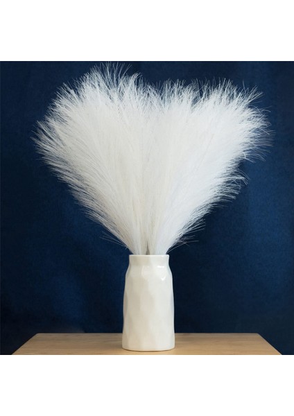 Sahte Pampas Otu, 18IN/45CM Yapay Pampas Otu 10 Kök Görkemli Çim Çiçek Aranjmanı (Beyaz) (Yurt Dışından) fiyatları