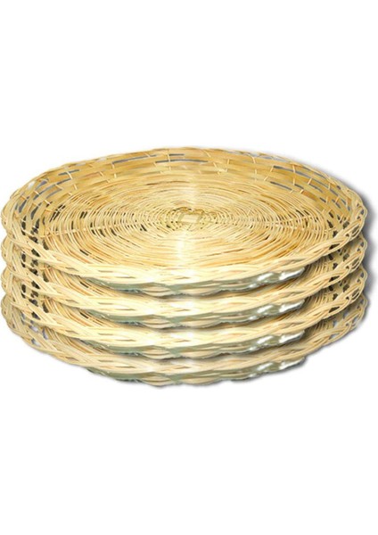 8 Adet Bambu Kağıt Tabak Tutucu - 10 Inç Yuvarlak Dokuma Tabak Tutucu, Piknik Partisi Için Yeniden Kullanılabilir Kağıt Tabak Tutucular (Yurt Dışından) fırsatları