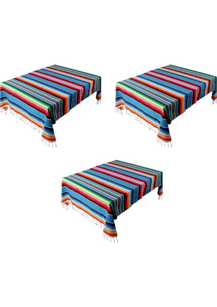 3x Meksika Battaniye Sarape Piknik Halı Yoga Partisi Için Masa Örtüsü Sıcak Çubuk Atın, 120X180 cm (Yurt Dışından) fiyatları