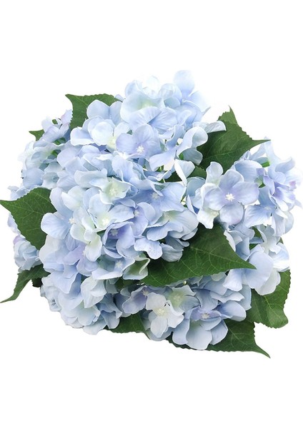 Düğün, Oda, Ev, Otel, Parti Dekorasyonu Için 4x Ipek 7 Büyük Baş Ortanca Buket Mavi (Yurt Dışından) fiyatları