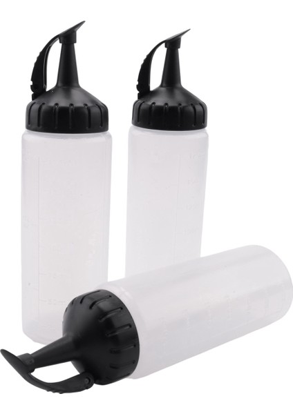 Chef's Squeeze Bottle, 6'lı Paket, Baharat Sıkma Şişeleri, Ketçap Squeeze Squirt Bottle For Sos, Barbekü, Sos, Küçük (Yurt Dışından)