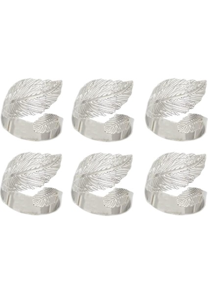 Yaprak Peçete Halkaları 30'lu Set, Masa Ayarı Için Yapraklı Peçete Halkaları, Tatil Gümüş Için Metal Yaprak Peçetelik Halkaları (Yurt Dışından) fiyatları