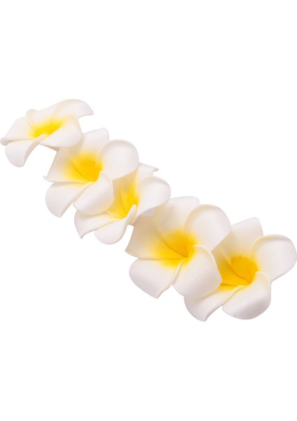 200 Adet Beyaz Köpük Hawaiian Frangipani Yapay Plumeria Çiçek Yaprakları Kap Saç Şapka Çelenk Dıy Düğün Dekorasyon 5 cm (Yurt Dışından)