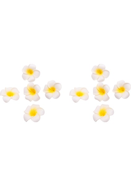 200 Adet Beyaz Köpük Hawaiian Frangipani Yapay Plumeria Çiçek Yaprakları Kap Saç Şapka Çelenk Dıy Düğün Dekorasyon 5 cm (Yurt Dışından)