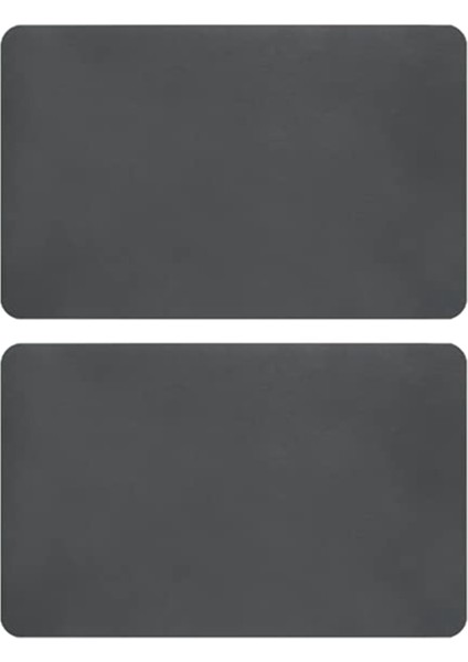 2x Kahve Mat Gizlemek Leke Kauçuk Destekli Emici Bulaşık Kurutma Mat Mutfak Tezgahı-Kahve Bar Aksesuarları Gri 30X40 cm (Yurt Dışından)