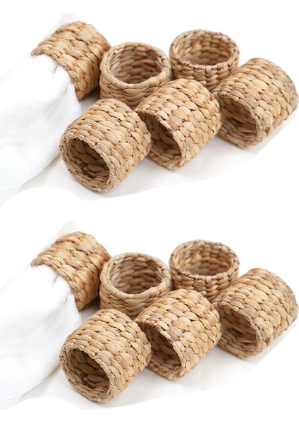 12 Adet Peçete Halkaları, Su Sümbülü Peçete Tutucu Halkaları-Doğum Günü Partisi Için Rustik Peçete Halkaları, Yemek Masası Dekorasyon (Yurt Dışından) fırsatları