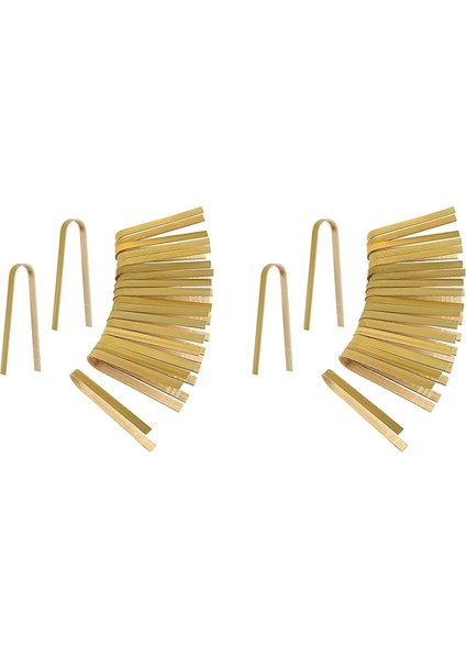 100 Adet Maşa Tek Kullanımlık Pişirme Gereçleri Mini Bambu Maşa Pişirme Için Doğal Tost Maşası (Yurt Dışından) fiyatları