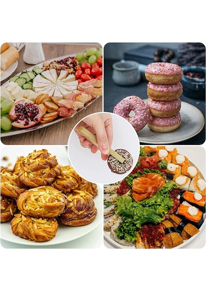 100 Adet Maşa Tek Kullanımlık Pişirme Gereçleri Mini Bambu Maşa Pişirme Için Doğal Tost Maşası (Yurt Dışından) modelleri