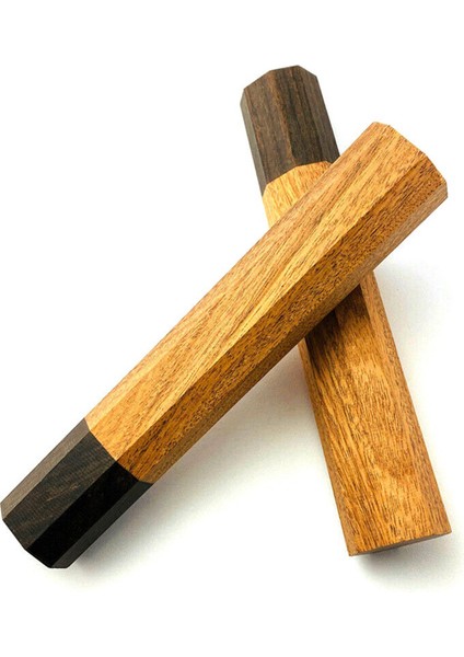 4x Dıy Boş Japon Mutfak Bıçakları Şef Bıçağı Yedek Sekizgen Ahşap Saplı (Yurt Dışından)