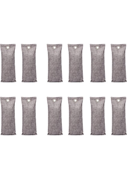 Bambu Kömür Hava Temizleme Torbası (12 Paket) 50G Aktif Kömür Koku Emici Doğal Oda Spreyi (Yurt Dışından)