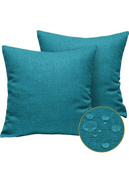 8'li Paket Açık Su Geçirmez Kırlent Kapakları Dekoratif Bahçe Yastık Kılıfları Kare Yastık Kılıfı 18 x 18 Inç (Yurt Dışından) fiyatları