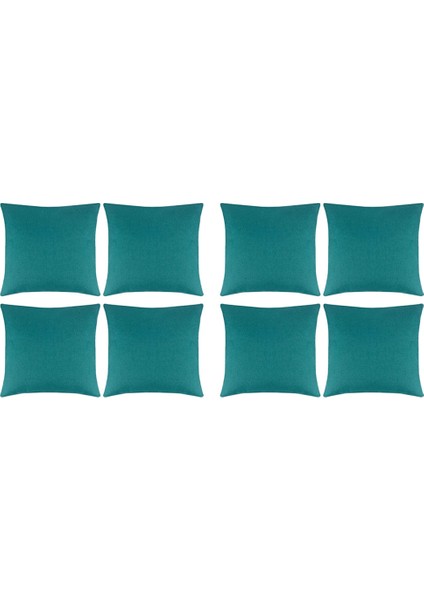 8'li Paket Açık Su Geçirmez Kırlent Kapakları Dekoratif Bahçe Yastık Kılıfları Kare Yastık Kılıfı 18 x 18 Inç (Yurt Dışından) fırsatları