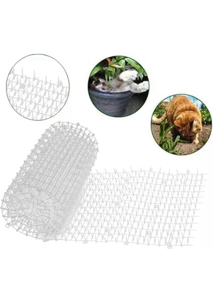 6x Ev Bahçe Mat Dikenli Şerit Anti Köpek Kovucu Caydırıcı Başak Mat Bahçe Çiçek Bitki Koruyucu (Yurt Dışından)
