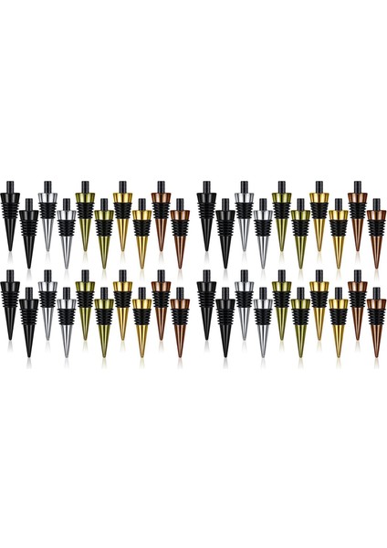 40 Adet Boş Şişe Tıpası Dişli Mesaj ile Metal Şarap Stoper Ekler Seti Donanım Ahşap Torna Dıy Projesi Için (Yurt Dışından)