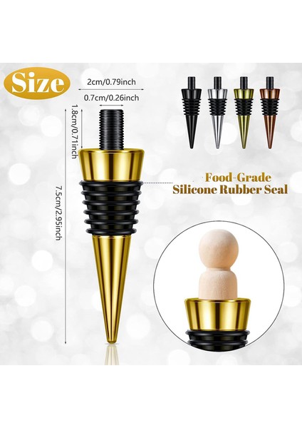 40 Adet Boş Şişe Tıpası Dişli Mesaj ile Metal Şarap Stoper Ekler Seti Donanım Ahşap Torna Dıy Projesi Için (Yurt Dışından) fiyatları