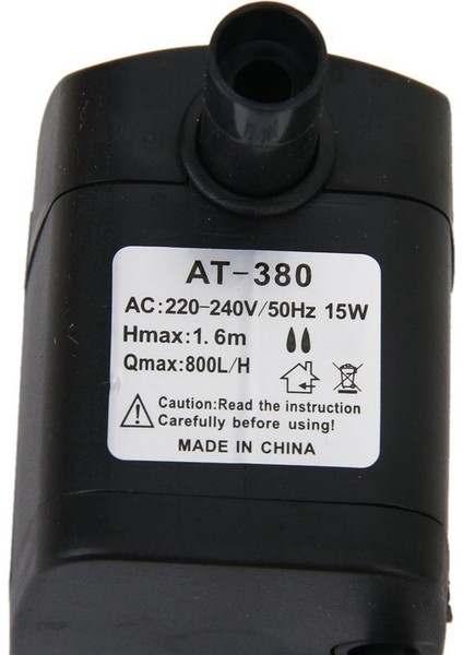 2x Ac 220-240V 15W Dalgıç Pompa Su Pompası Çeşme Gölet Pompası Akvaryum Ab Tak (Yurt Dışından)
