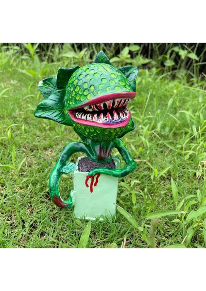 2x Piranha Çiçek Çoğaltma Film Prop Yard Reçine Süsler Küçük Korku Dükkanı Cadılar Bayramı Dekorasyon (Yurt Dışından) modelleri