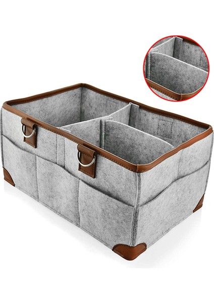 5x Bebek Bezi Organizatör Taşınabilir Depolama Sepeti Kreş Değiştirme Masası ve Araba Için Temel Çanta (Yurt Dışından) fiyatları