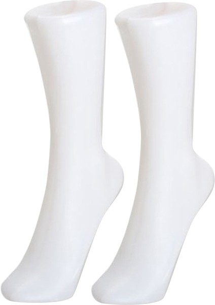 6pcs Kadın Ayak Çorabı Sox Ekran Kalıp Kısa Çorap Manken Beyaz (Yurt Dışından) modelleri