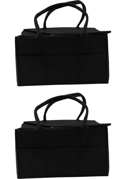 2x Katlanabilir Bebek Bezi Organizatör Hediye Çocuk Oyuncakları Çanta Araba Seyahat Için Değişen Masa Organizatör Kapaklı Saklama Çantası (Yurt Dışından)